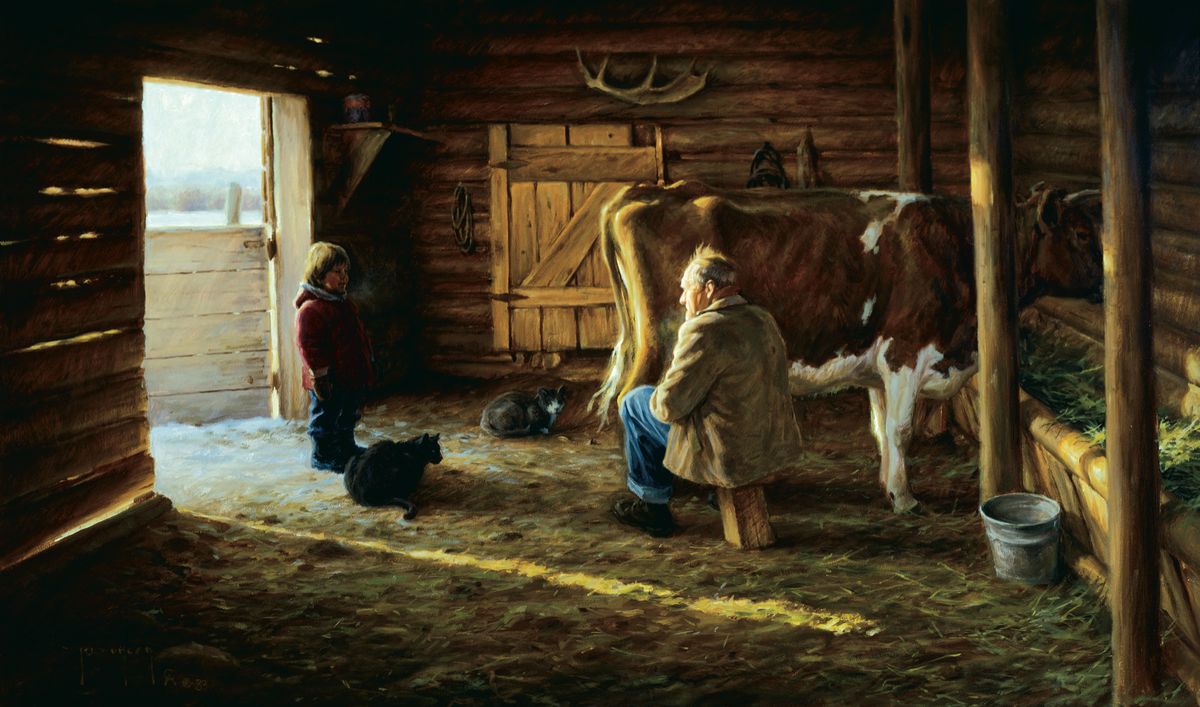 Grandpa's Milk Cow