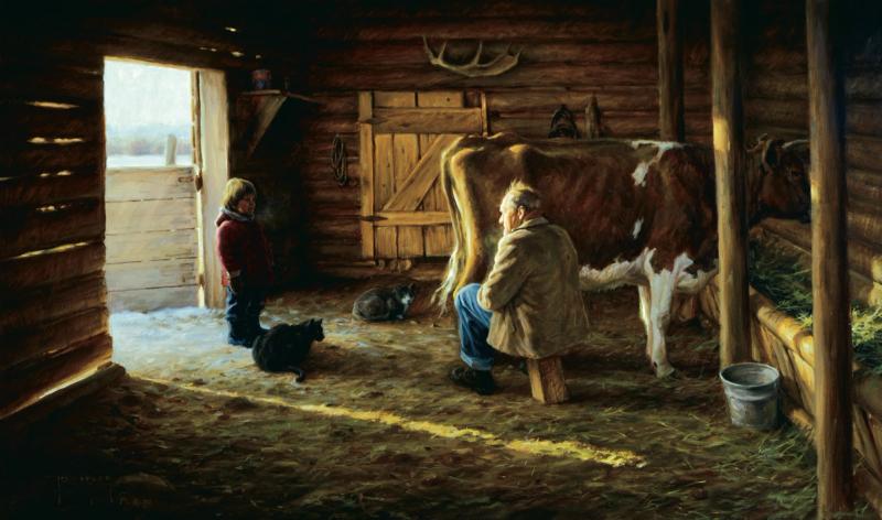Grandpa's Milk Cow