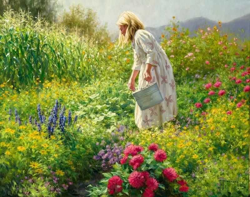 Bri in the Garden