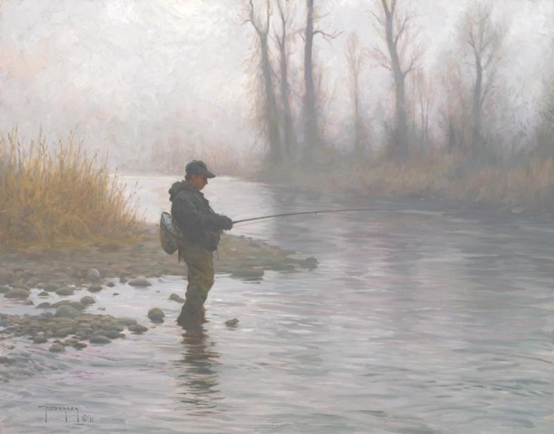A Foggy Morning on the River