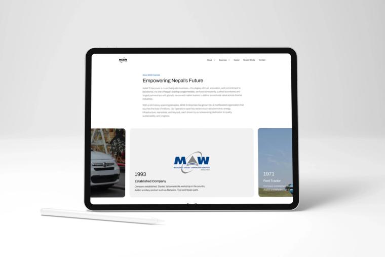 MAW Nepal Website Development