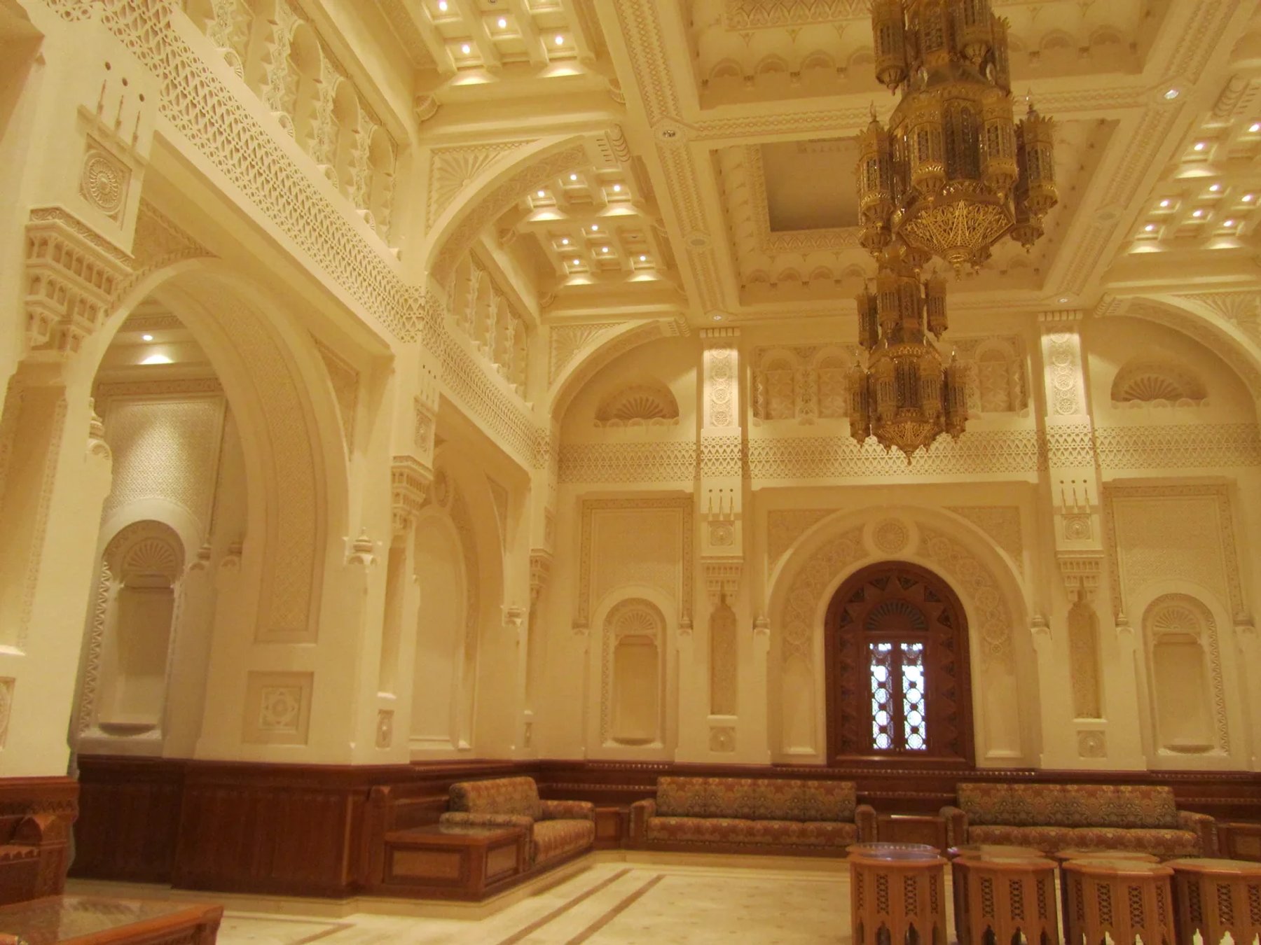 Coordinated majlis interior fit-out by Muscat Decor in Oman