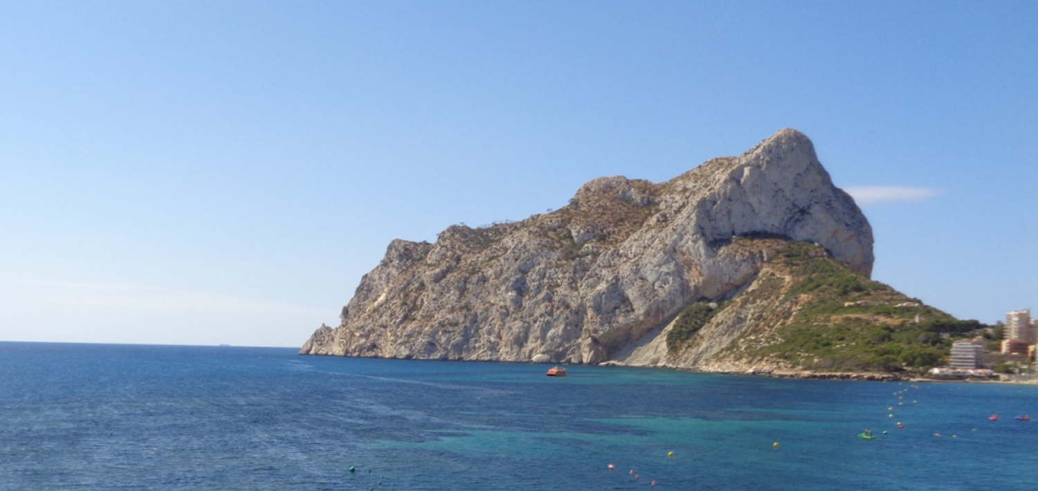 a view of the rock in calpe