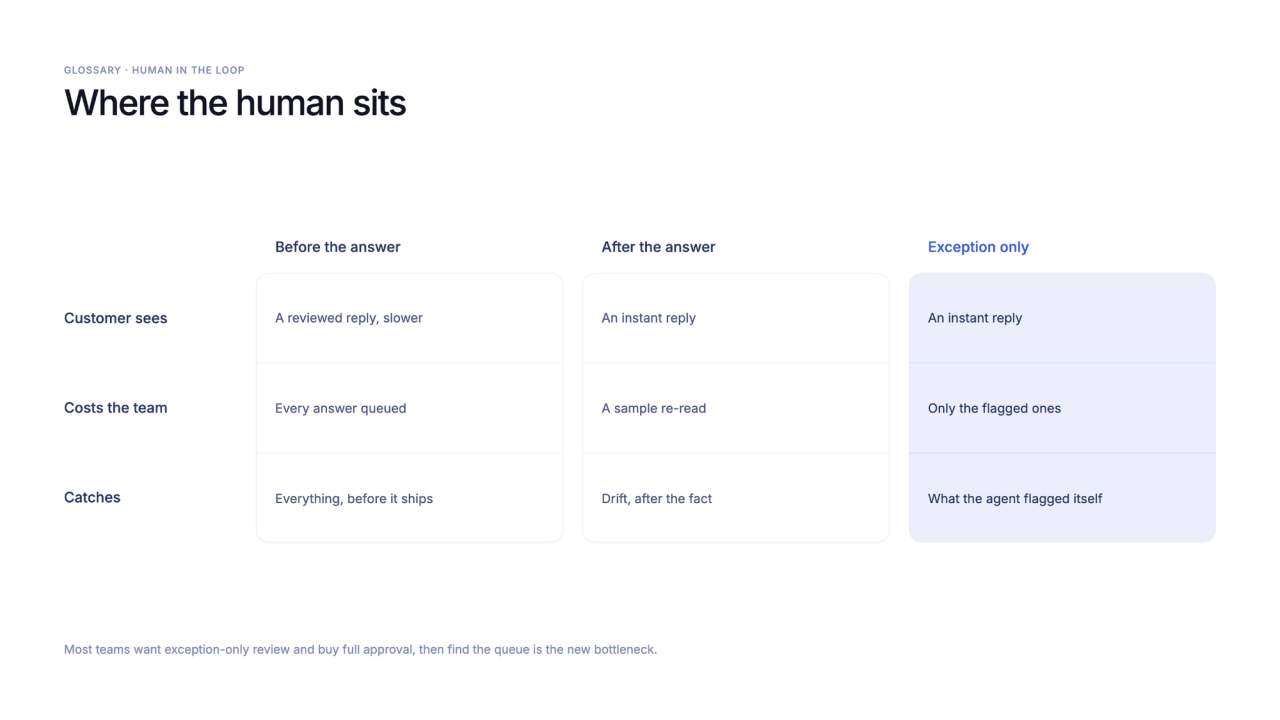 Illustration of Where the Human Sits in the AI Workflow