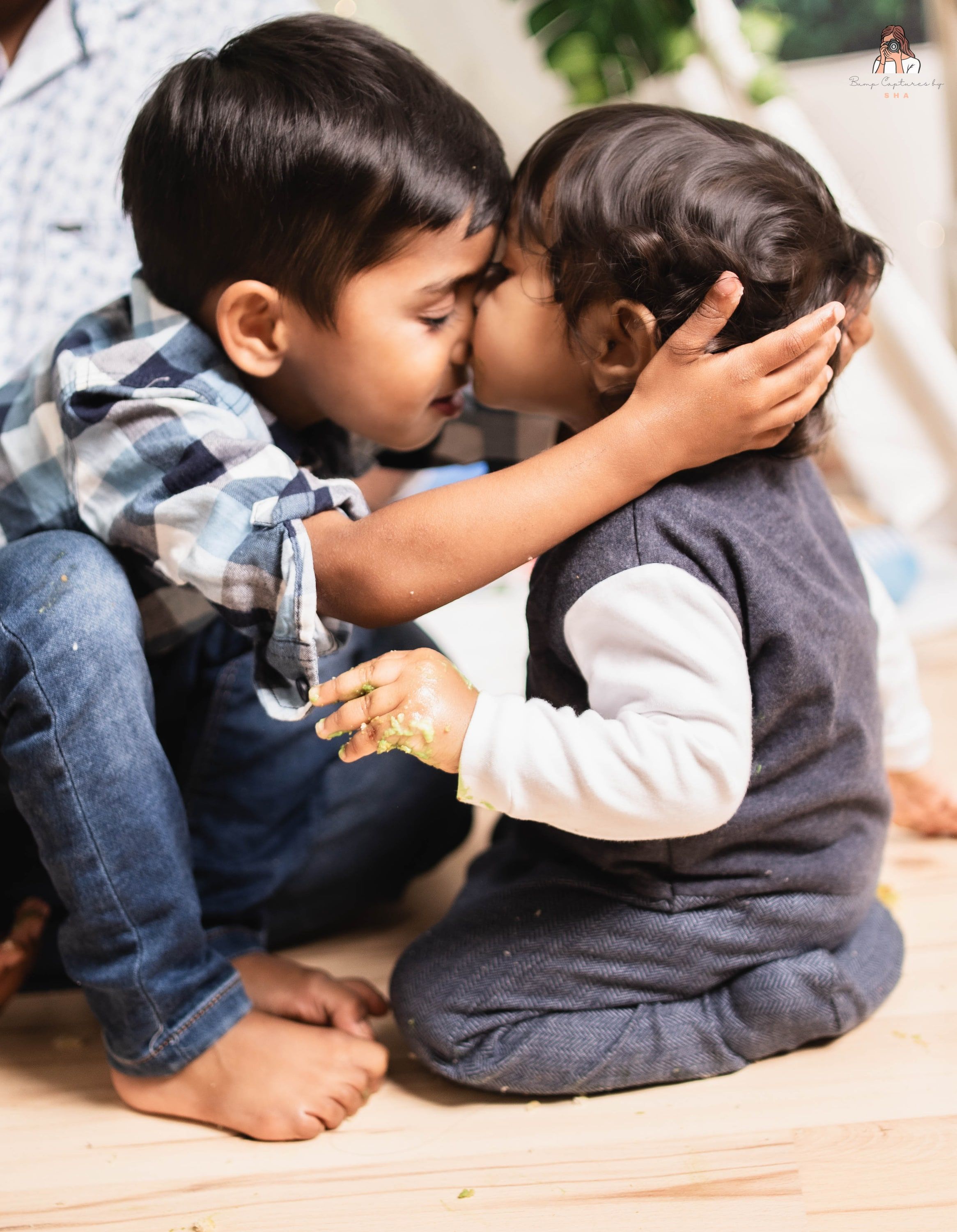 Photograph from a first-birthday session