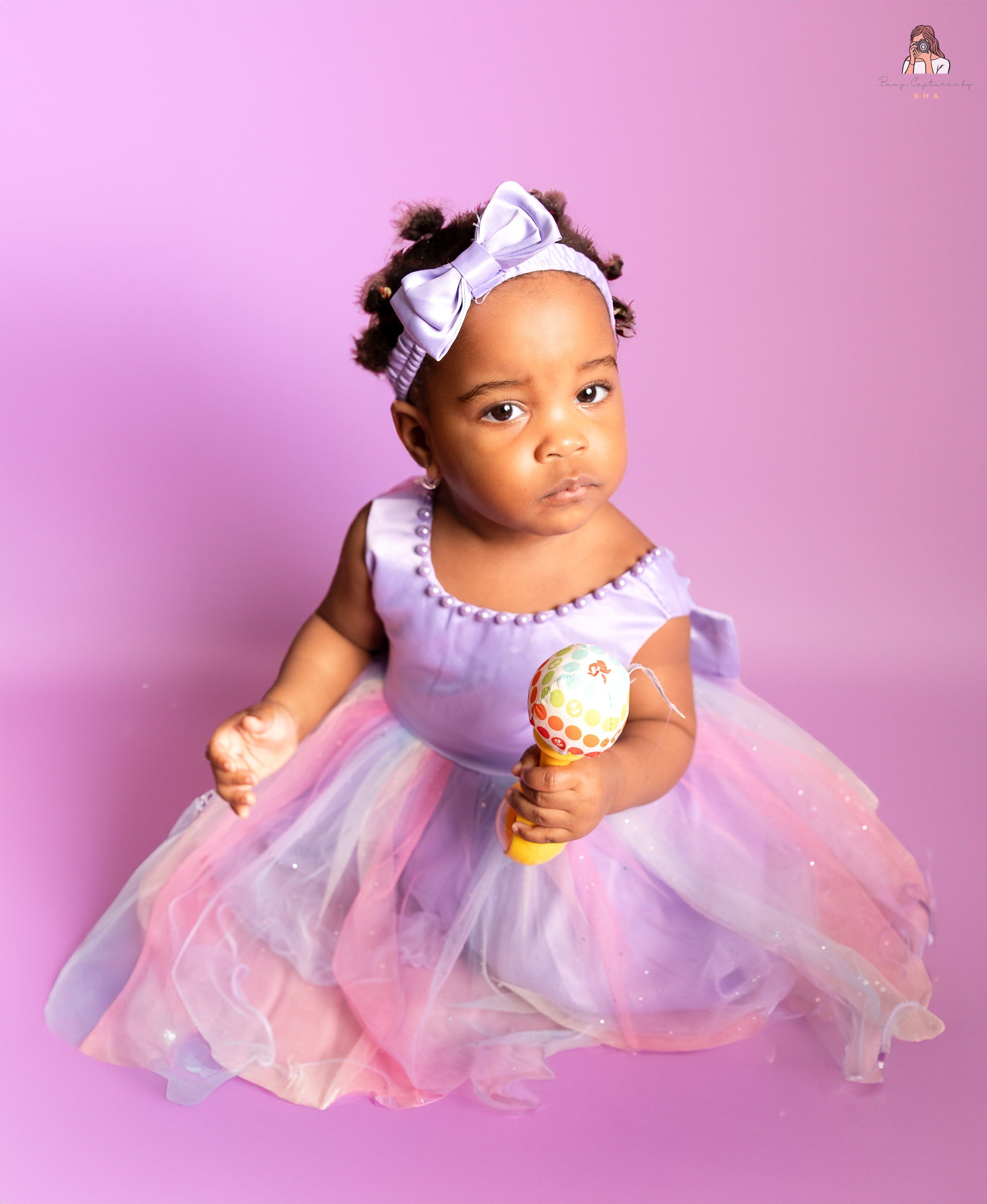 Photograph from a first-birthday session