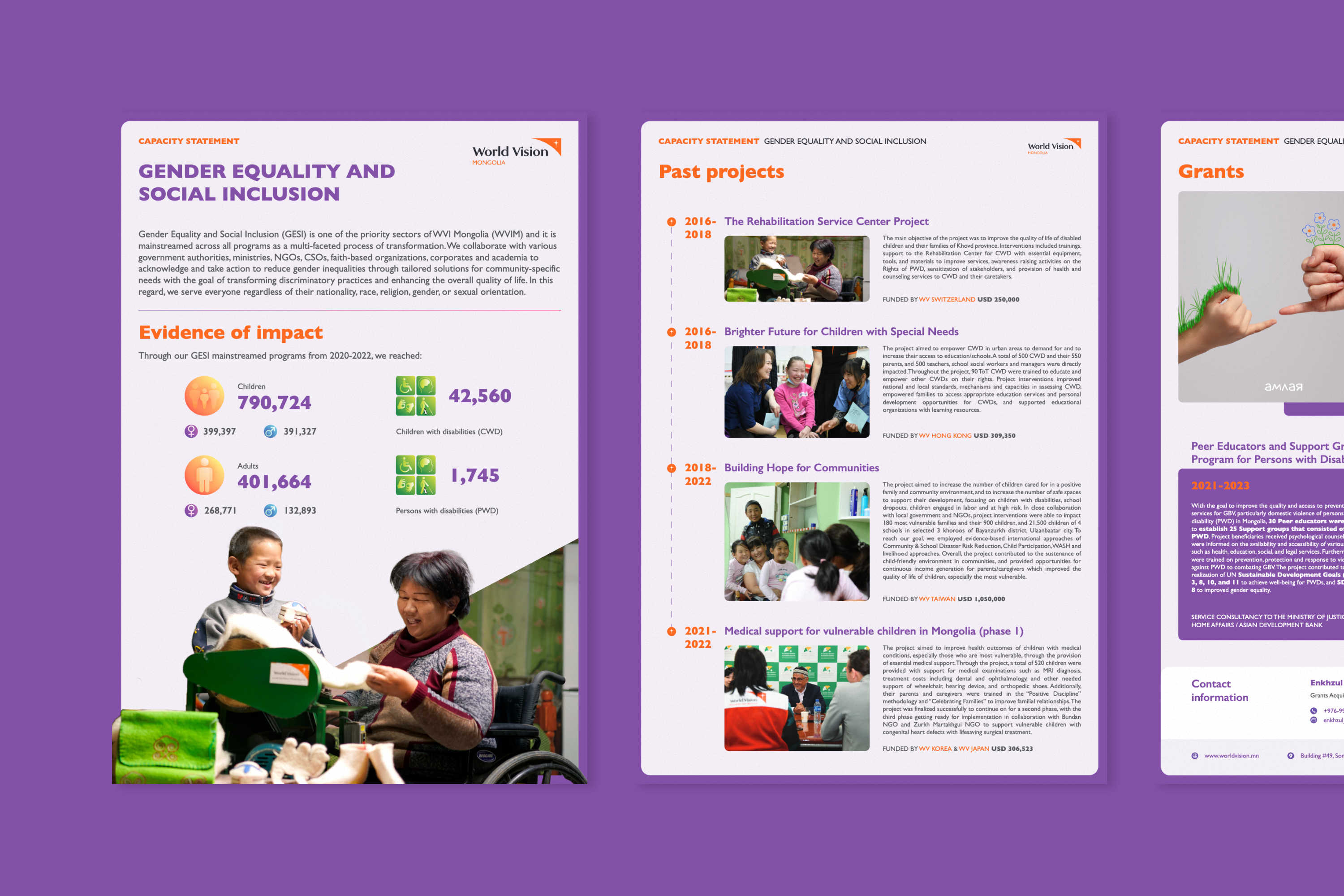World Vision Mongolia Capacity Statements project image