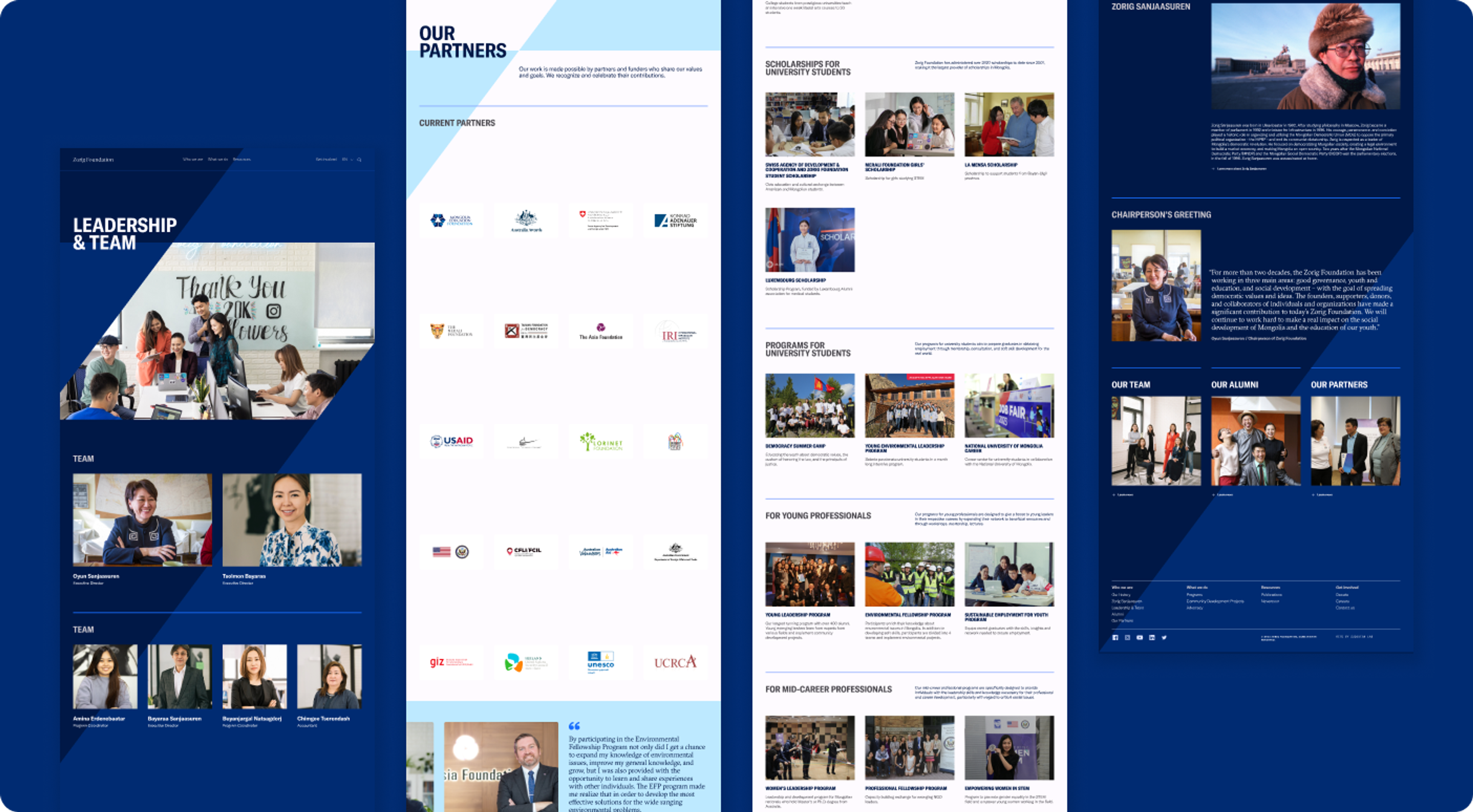 Zorig Foundation Website project image