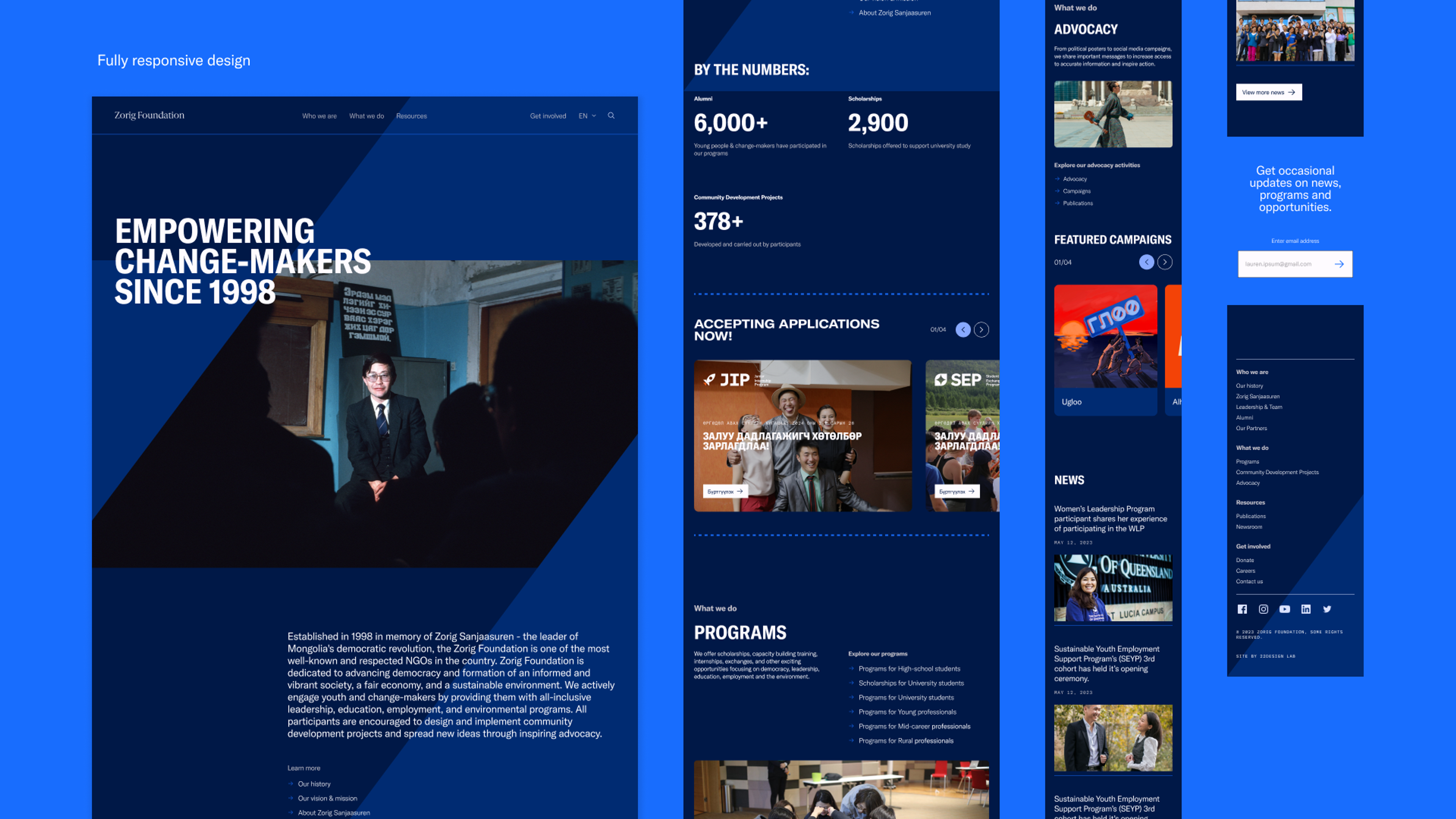 Zorig Foundation Website project image