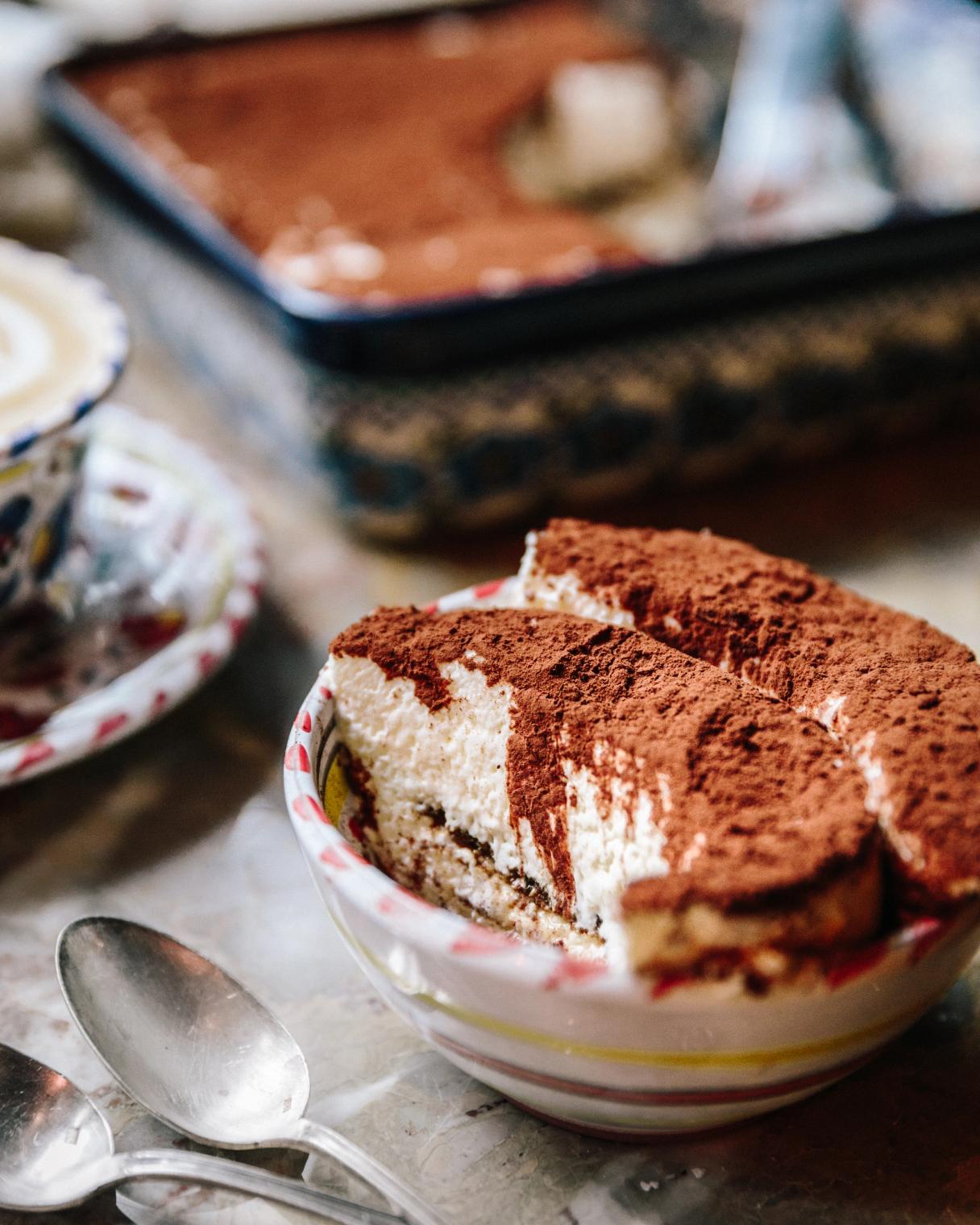 Italian restaurant, tiramisu