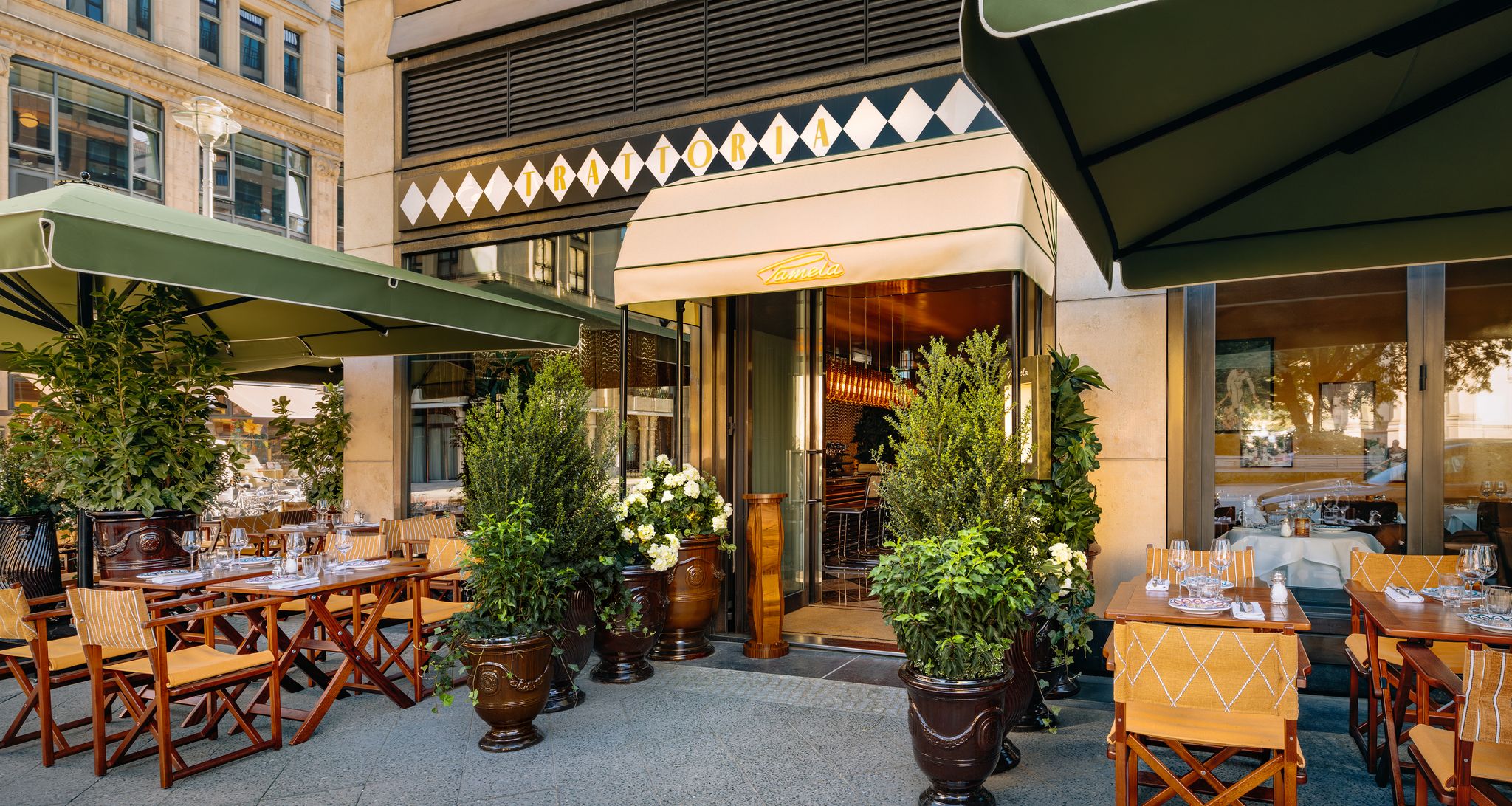 Restaurant italien terrasse Berlin Mitte