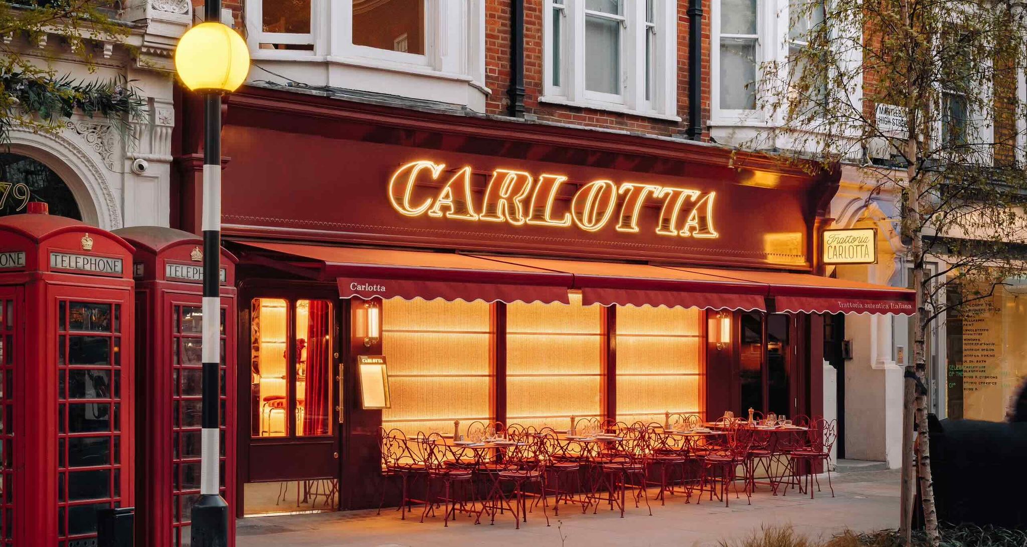 Restaurant italien Carlotta Londres