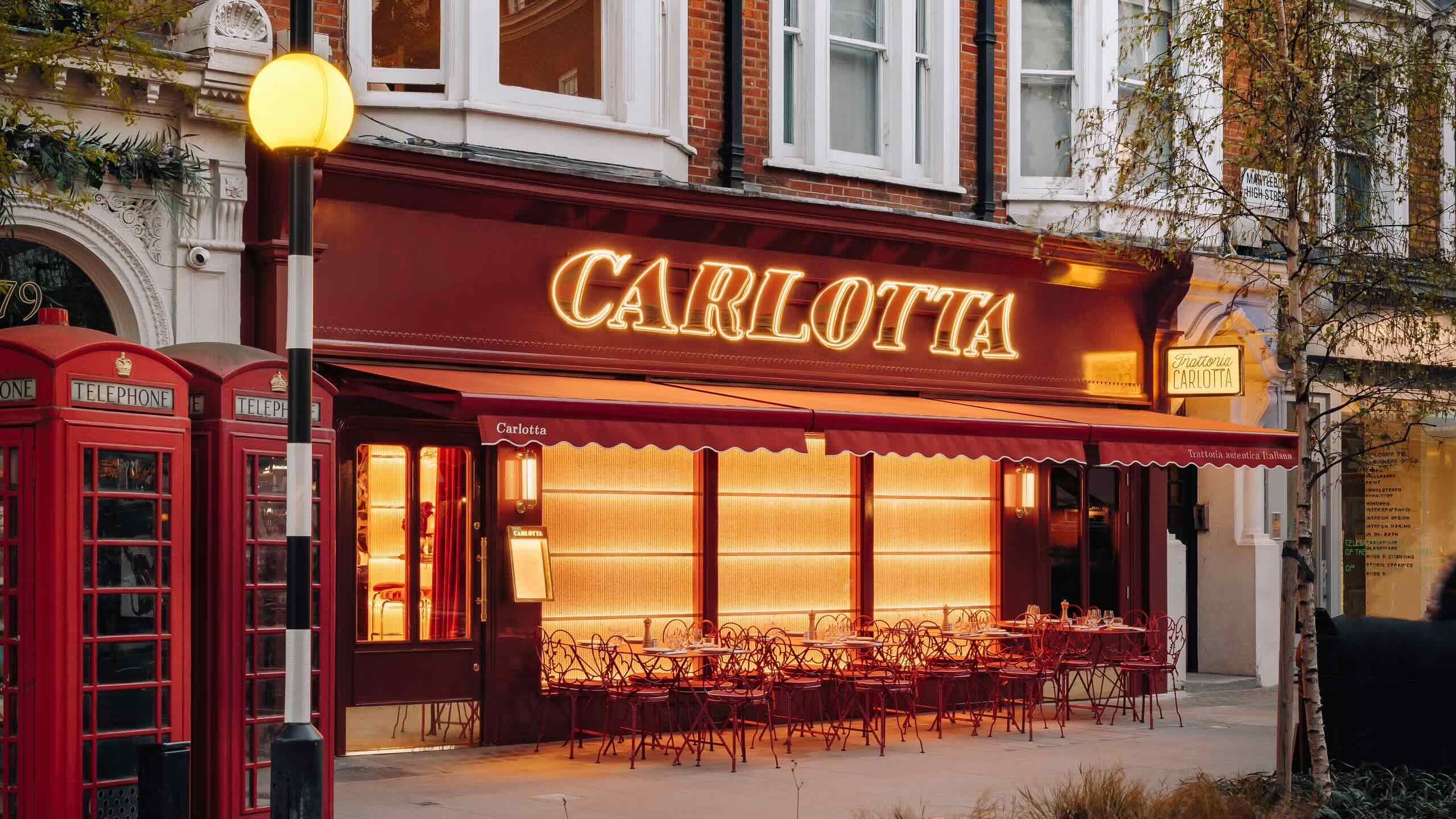 Restaurant italien Carlotta Londres