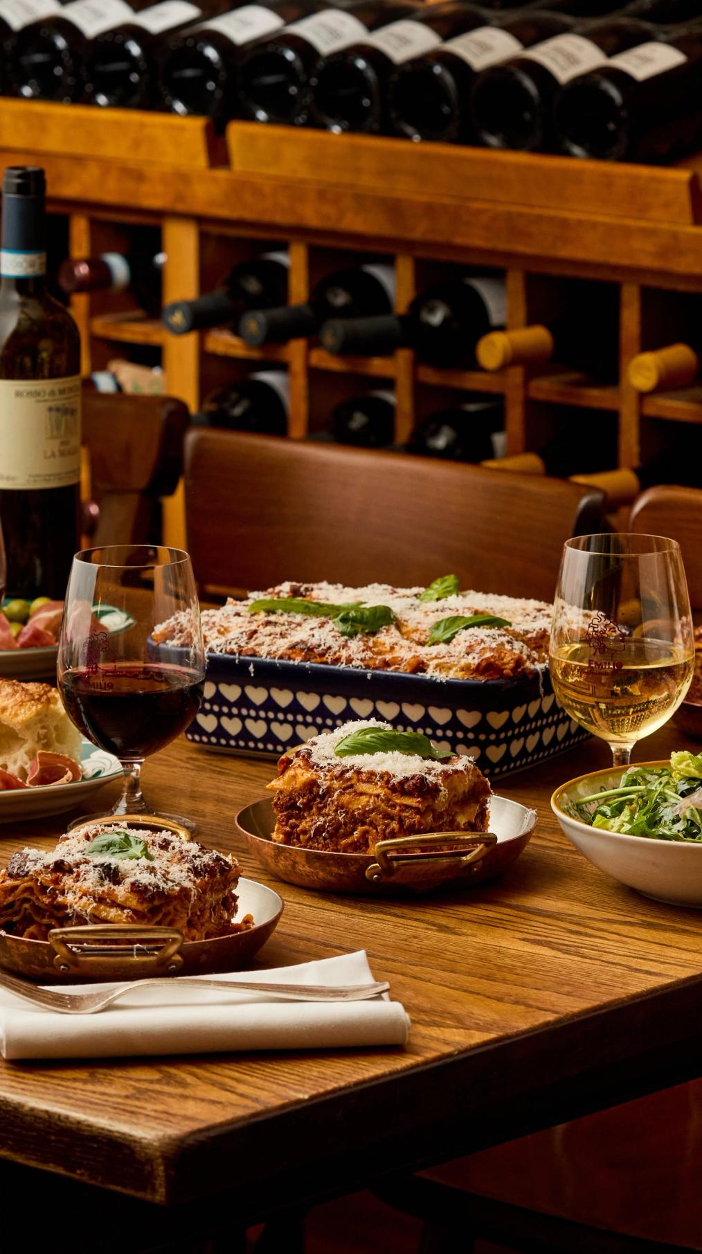 Lasagna in the best Italian restaurant in London