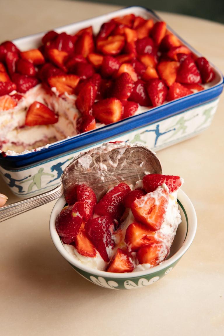 Tiramisu fraises maison