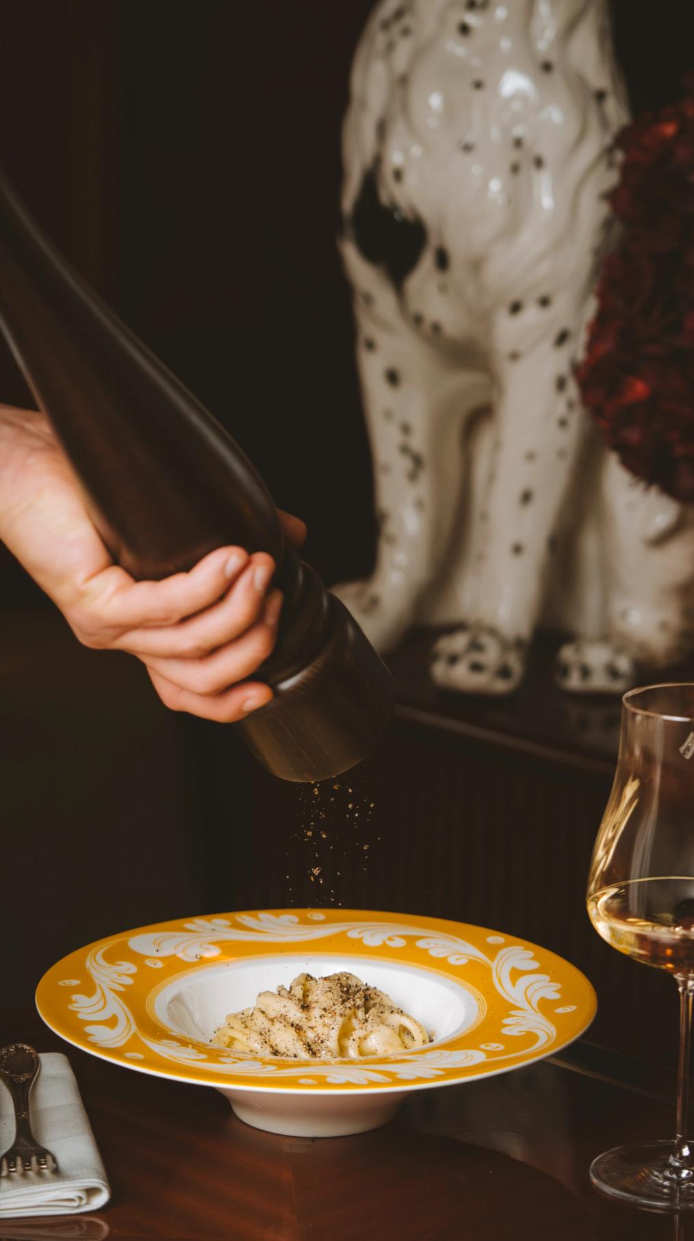 Cacio e Pepe pasta at Gloria Shoreditch