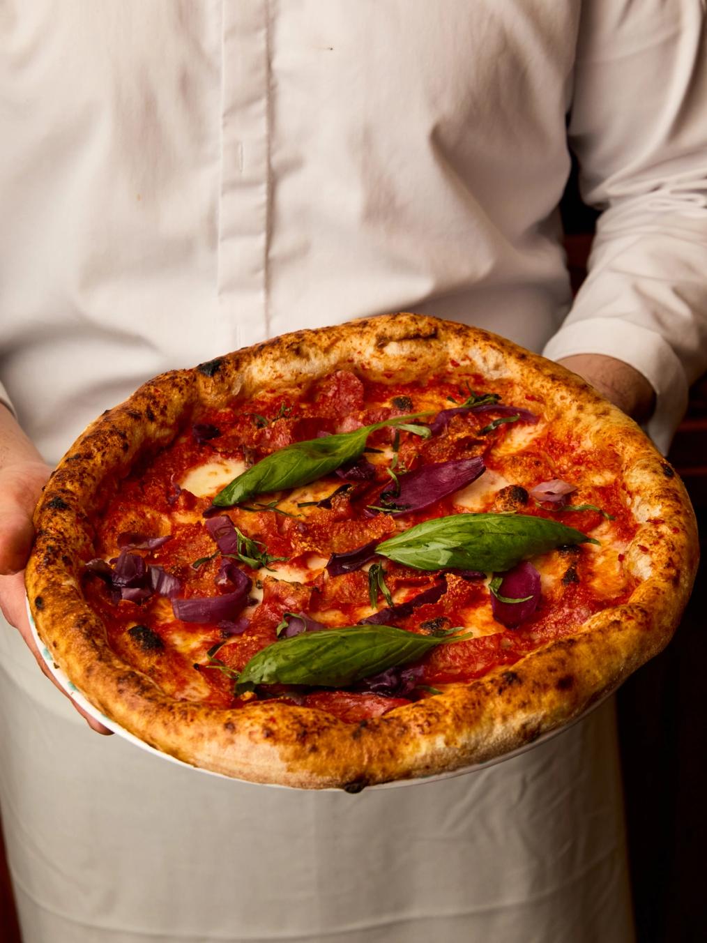 Neapolitan pizza at Gloria London