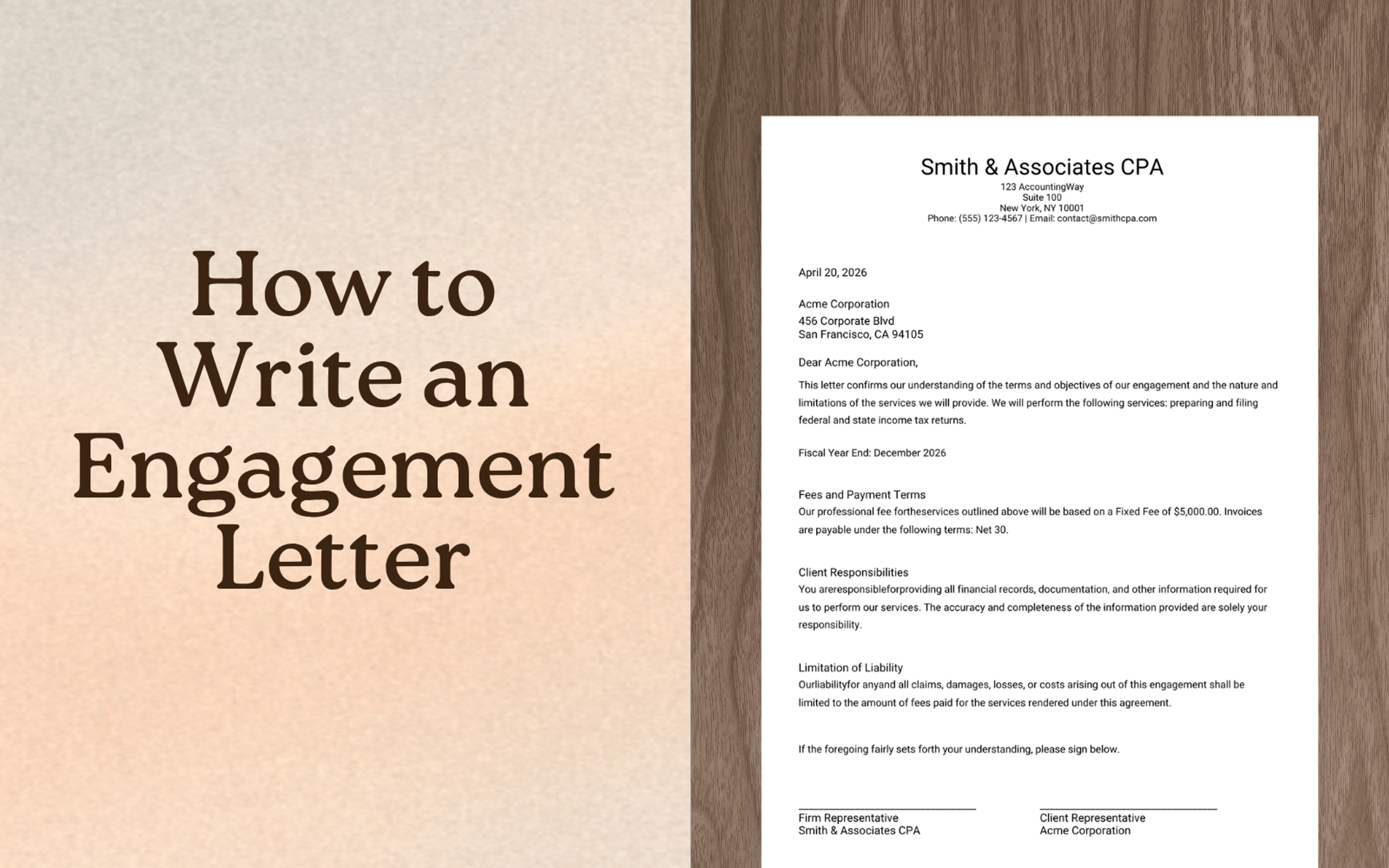 How to Write an Engagement Letter for Your Accounting Firm