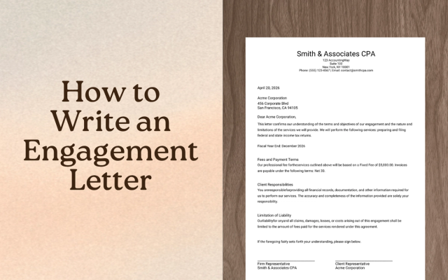 How to Write an Engagement Letter for Your Accounting Firm