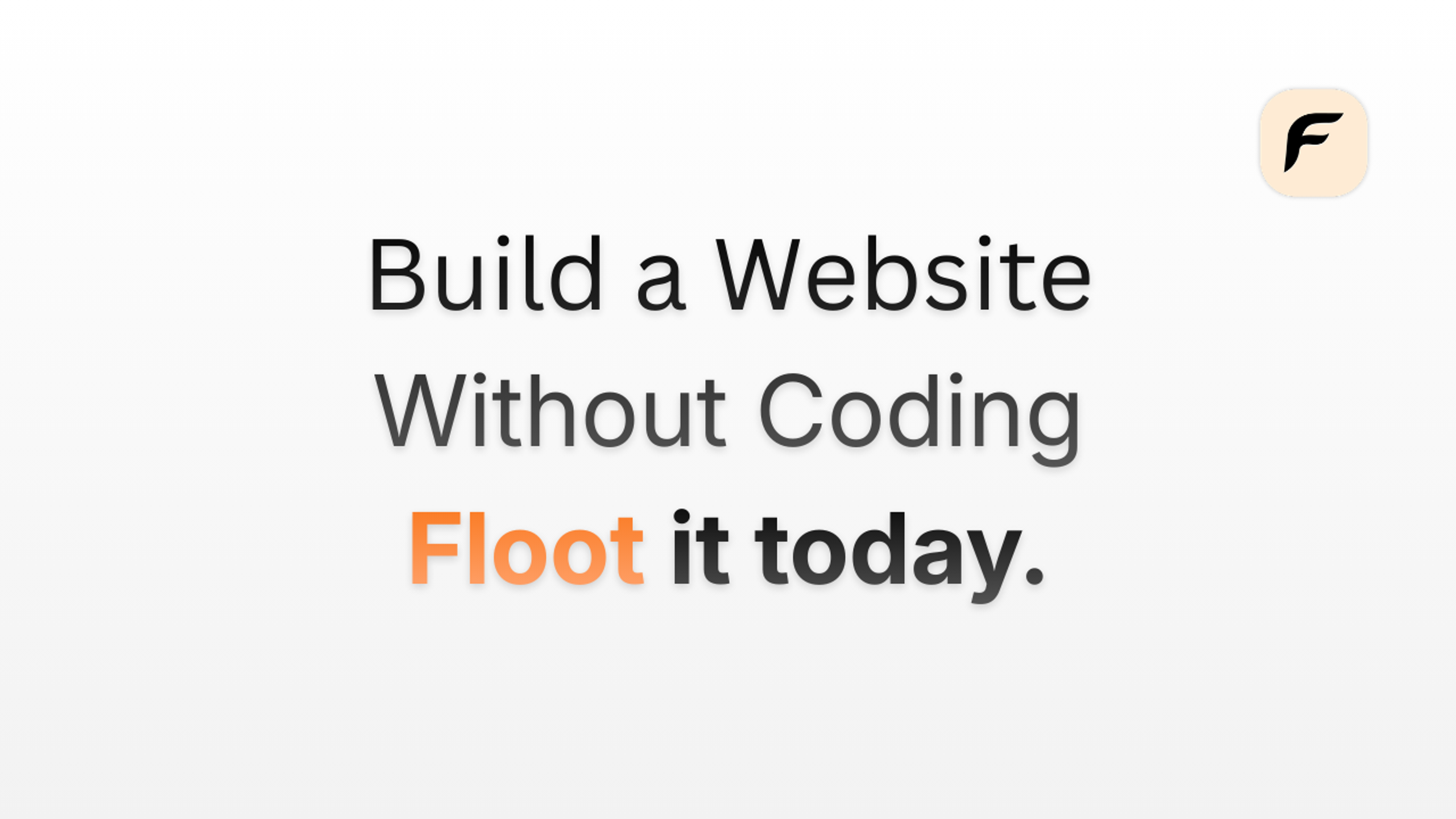 Build a website without coding with Floot