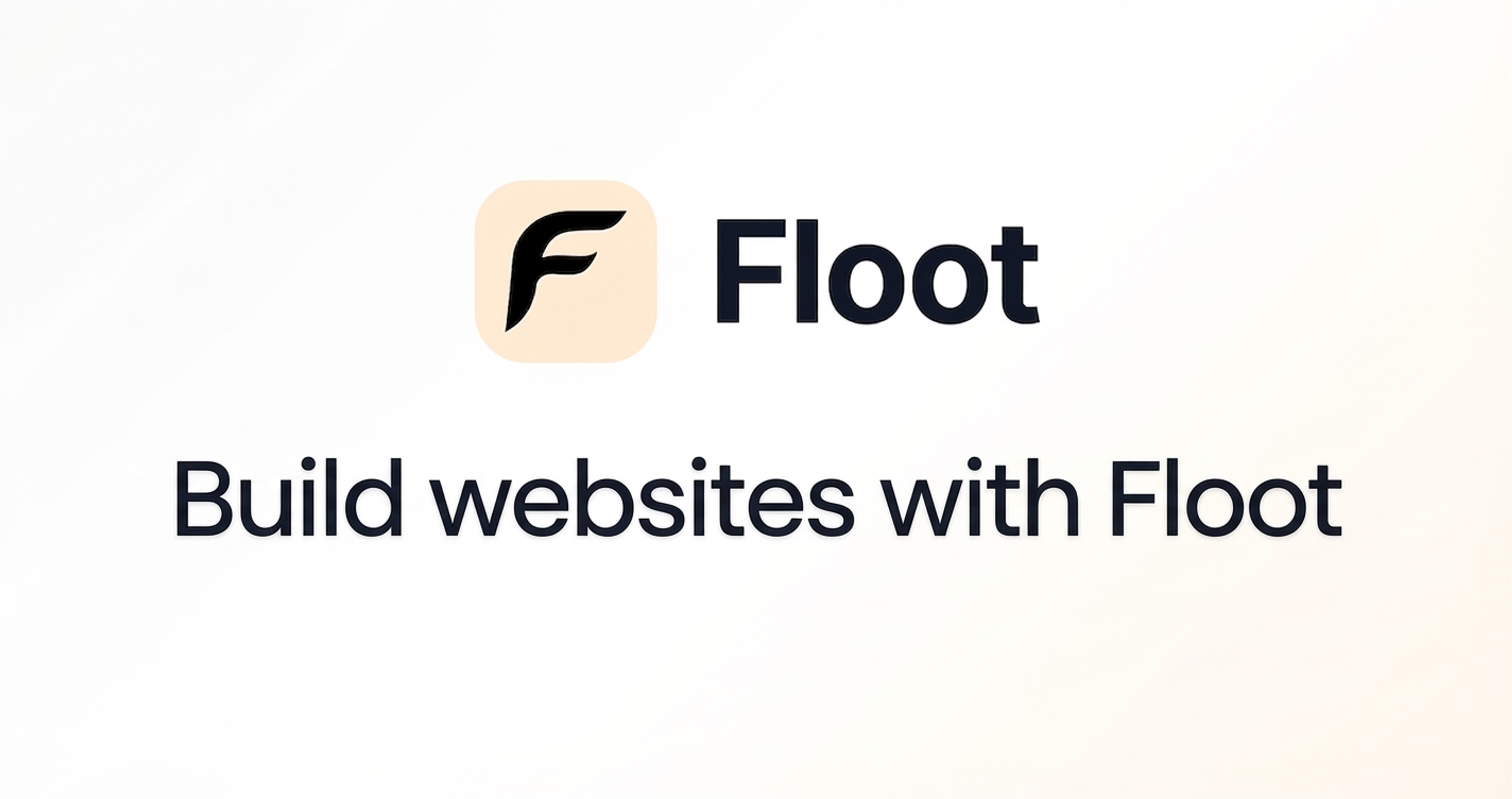 Build a website without coding with Floot