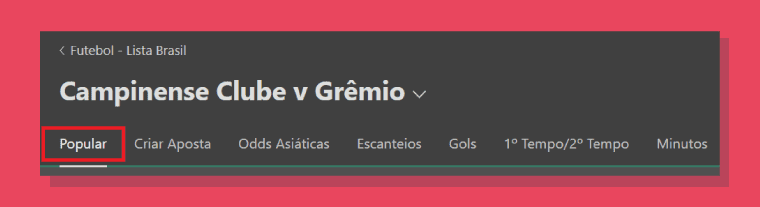 Como Apostar Mercado Intervalo Final Jogo Bet365