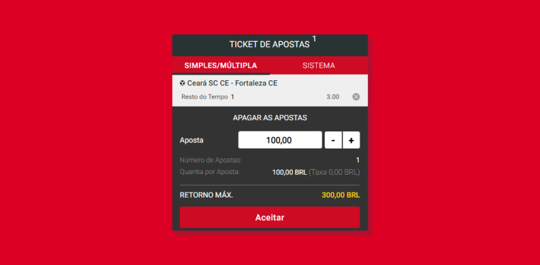 Finalizando Aposta Ceara