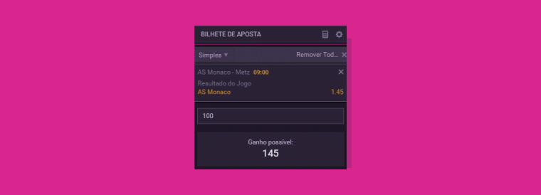 Confirmando Aposta Vbet