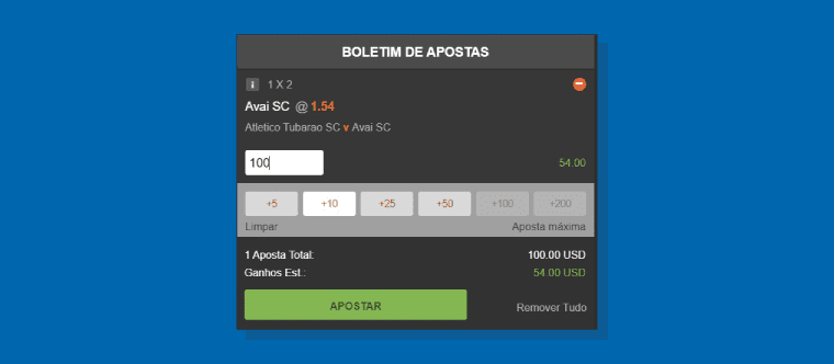 Botao Verde Apostar
