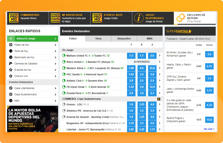 primer apuestas en betfair sportsbook