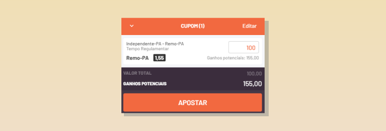 Entendendo Odds Confirmando Aposta