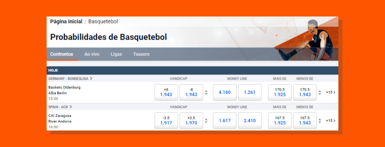 Localizar um jogo de basquete