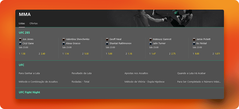 Ufc Na Bet365