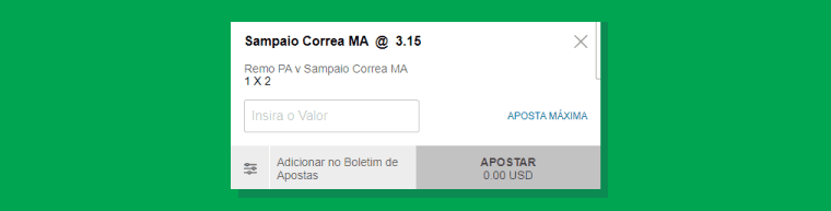 Boletim Apostas Sampaio