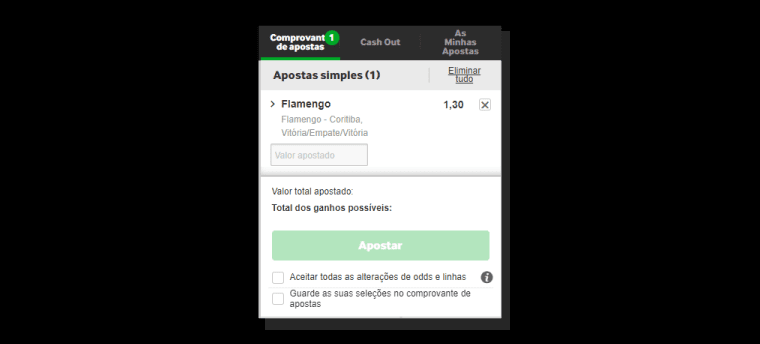 Comprovante Apostas