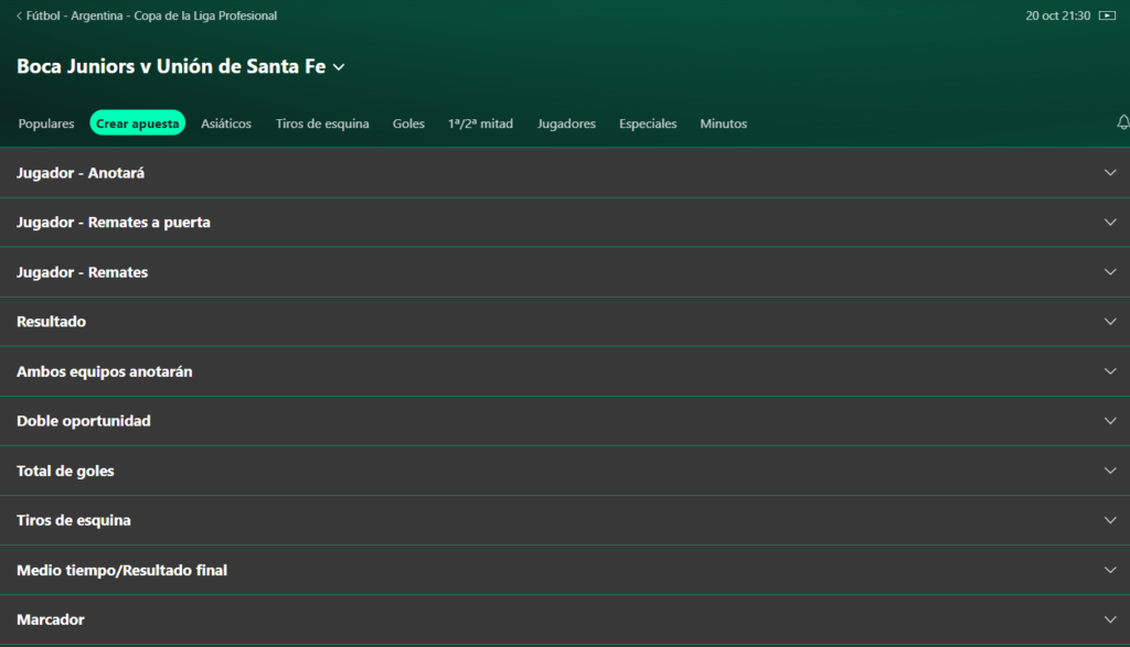 Imagem da análise da Bet365