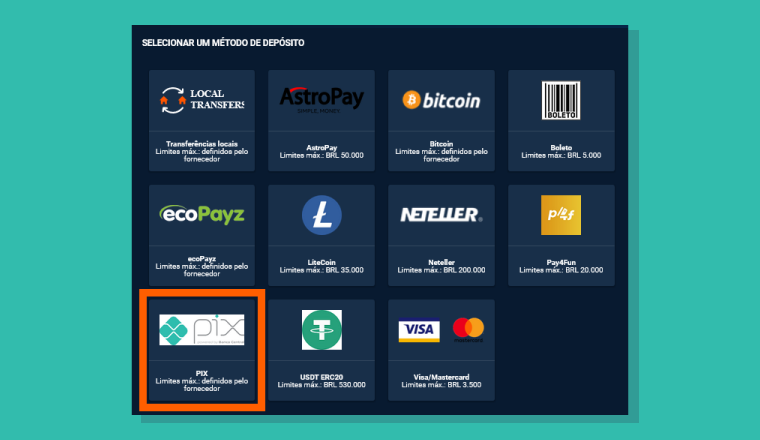 Opcoes Disponiveis