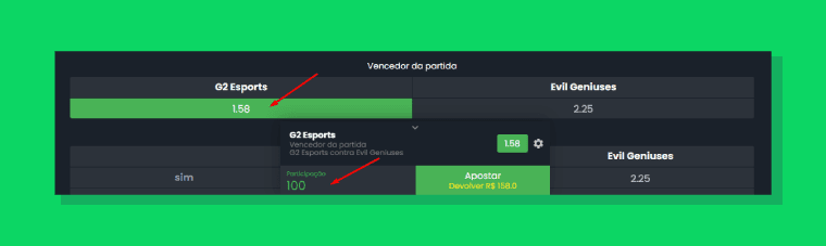 Boletim Apostas Lol