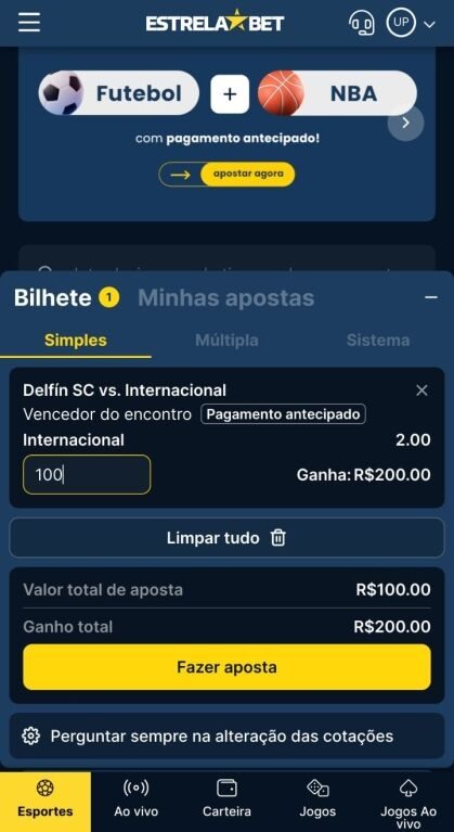 como apostar na estrela bet app