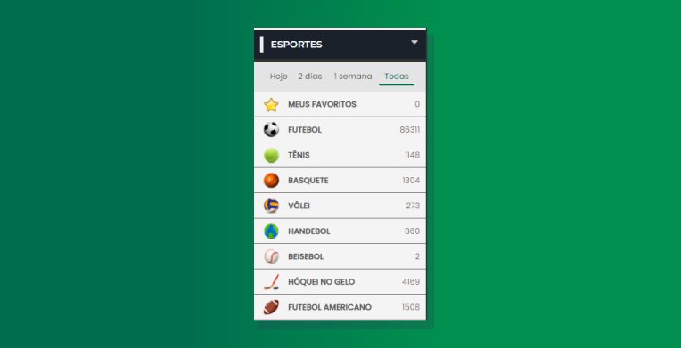 Localizar Opcao Futebol