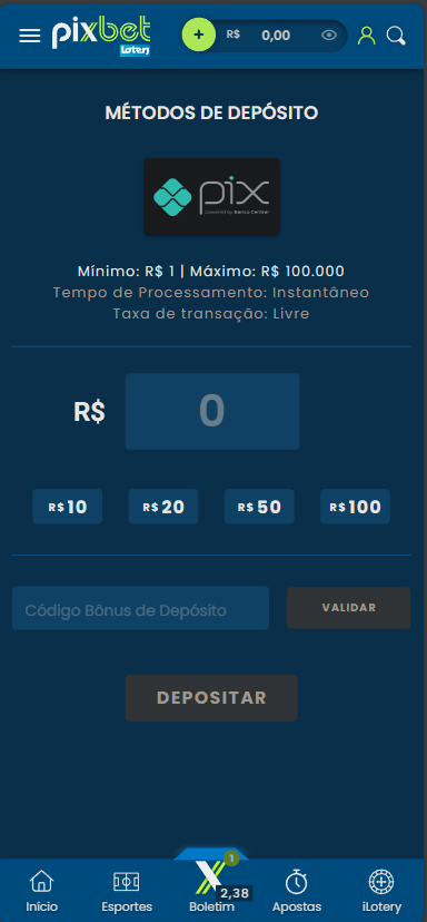 Imagem da análise da Pixbet