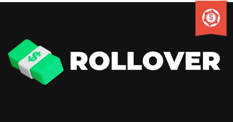 imagen con un logo de dinero y el texto "Rollover"