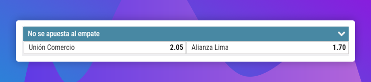 no se apuesta al empate