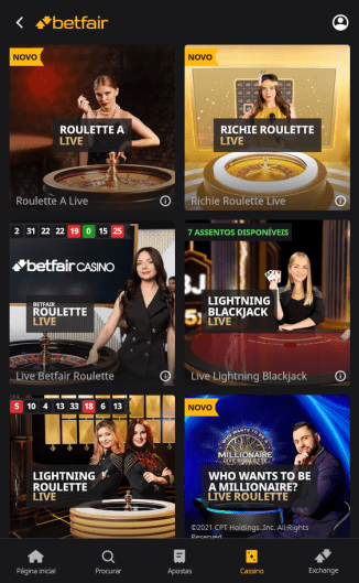 Cassino Betfair: Jogos Online e Slots