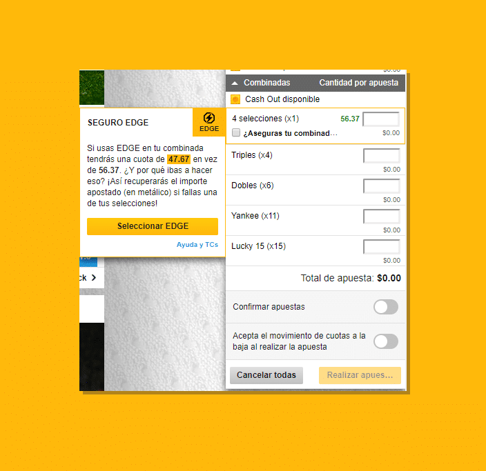 parley en betfair y el edge