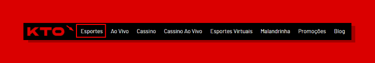 Menu Principais Kto