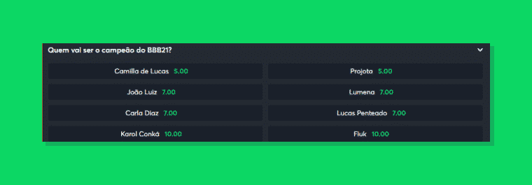 Os mercados vão além dos esportes