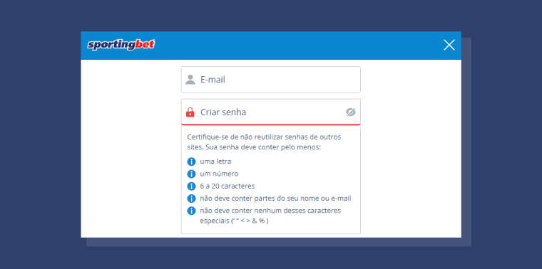 dados solicitados pela SportingBet