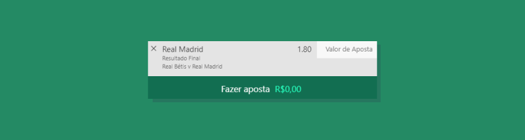 Marca Aposta Selecionada