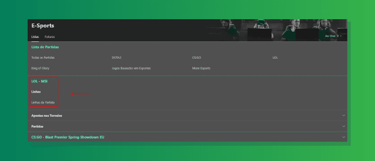Competicoes Disponiveis Ebet365 Lol